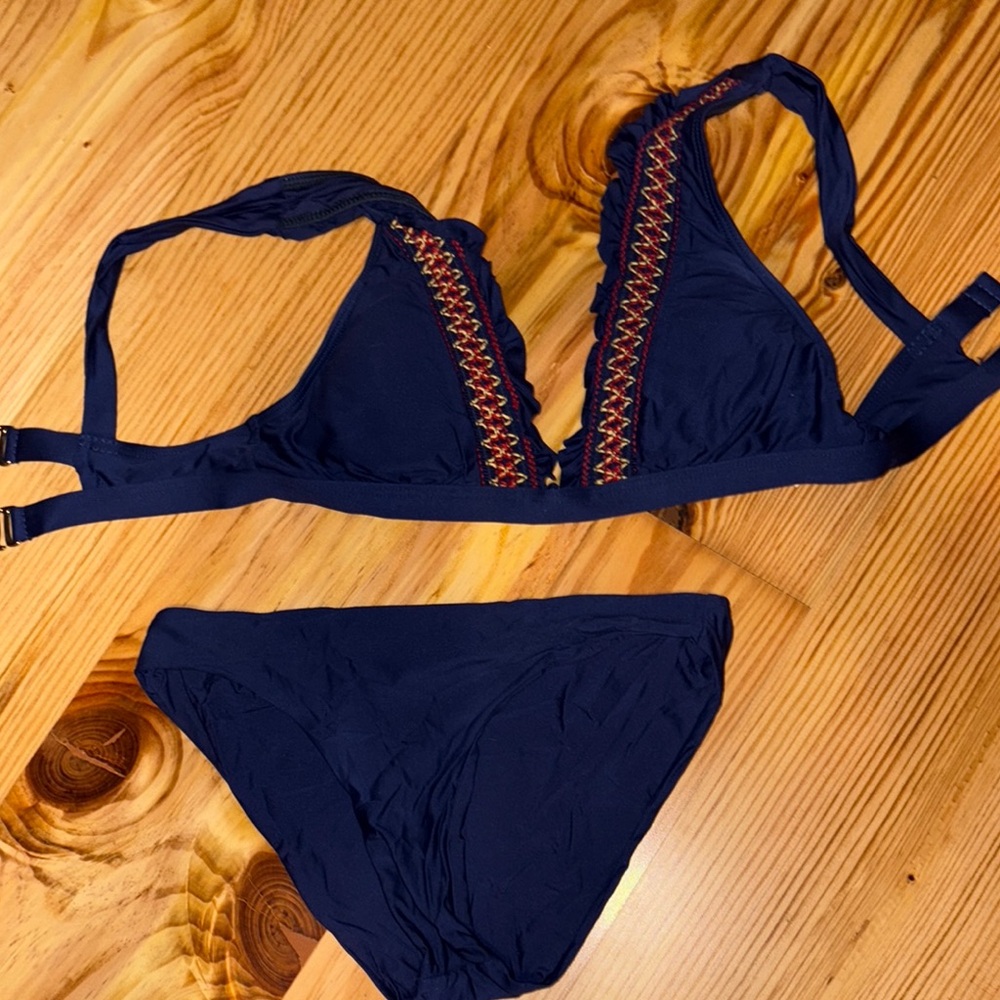 Navy Blue Women's Swimwear Set